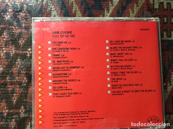 CDs de m&uacute;sica: Sam Cooke. You send me - Foto 2