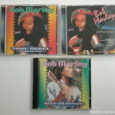 CDs de Música: 1993-95 LOTE CD BOB MARLEY / SOUL REBEL + DON'T ROCK MY BOAT + KEEP ON MOVING. Lote 290905858