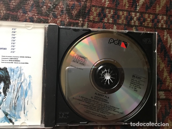 CDs de m&uacute;sica: Albert Pla. Aqui s&rsquo;acaba el que es donave - Foto 3