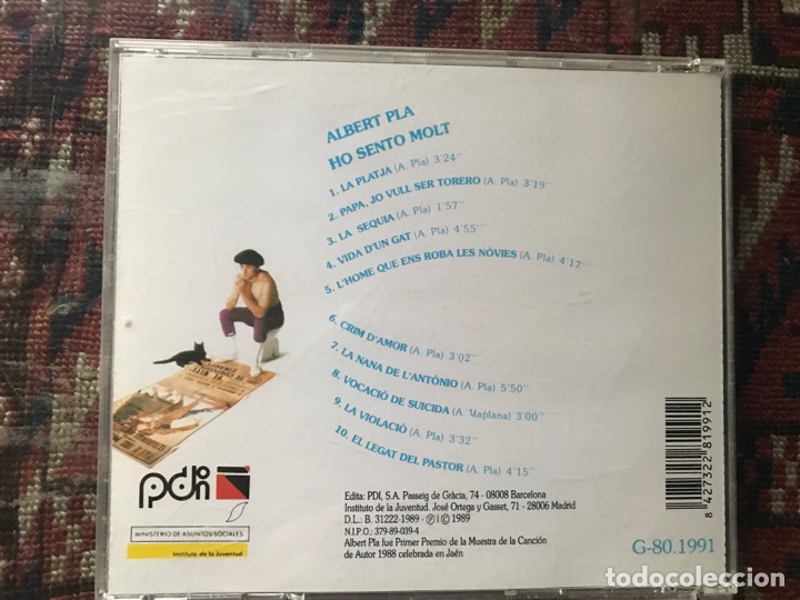 CDs de m&uacute;sica: Albert Pla. Ho sento molt. - Foto 2