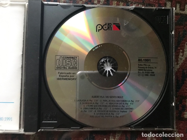 CDs de m&uacute;sica: Albert Pla. Ho sento molt. - Foto 3