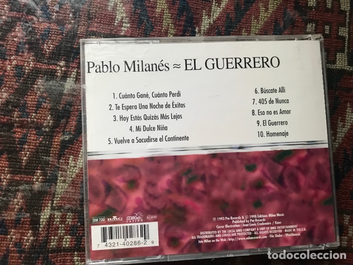 CDs de m&uacute;sica: Pablo Milan&eacute;s. El guerrero - Foto 2