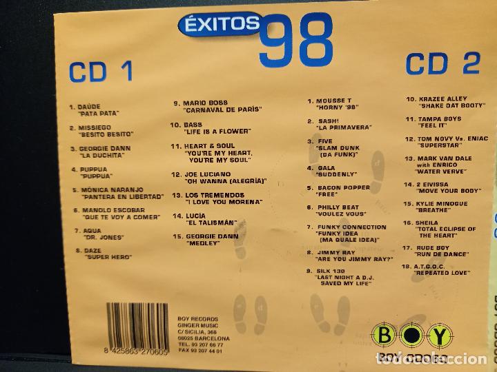 CDs de m&uacute;sica: VV.AA. - &Eacute;XITOS 98 - CD DOBLE BOY PEPETO - Foto 2