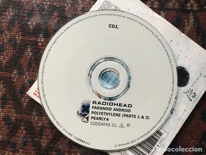 CDs de m&uacute;sica: Paranoid android cd1. Radiohead - Foto 3