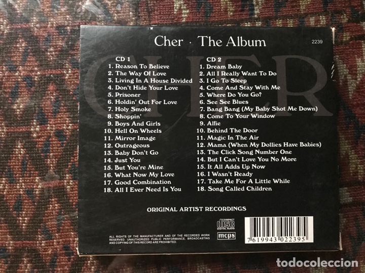 CDs de m&uacute;sica: Cher. The album. 2 CD&rsquo;s - Foto 2