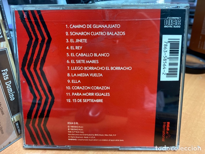 CDs de m&uacute;sica: Jos&eacute; Alfredo Jim&eacute;nez - 12 &Eacute;xitos de Oro (CD, Album) - Foto 2