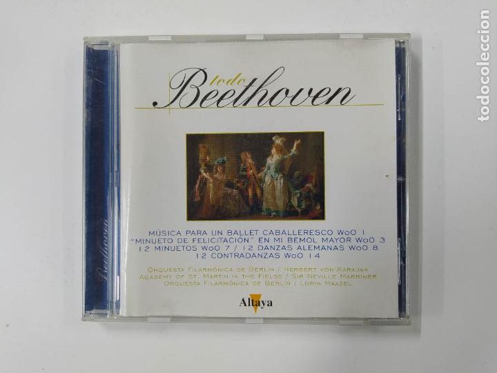 CDs de M&uacute;sica: TODO BEETHOVEN. MUSICA PARA UN BALLET CABALLERESCO. ALTAYA. NUEVO. CD. TDKCD111
