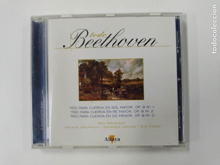 CDs de M&uacute;sica: TODO BEETHOVEN. TRIO PARA CUERDA EN SOL MAYOR. TRIO GRUMIAUX. ALTAYA. CD. TDKCD111