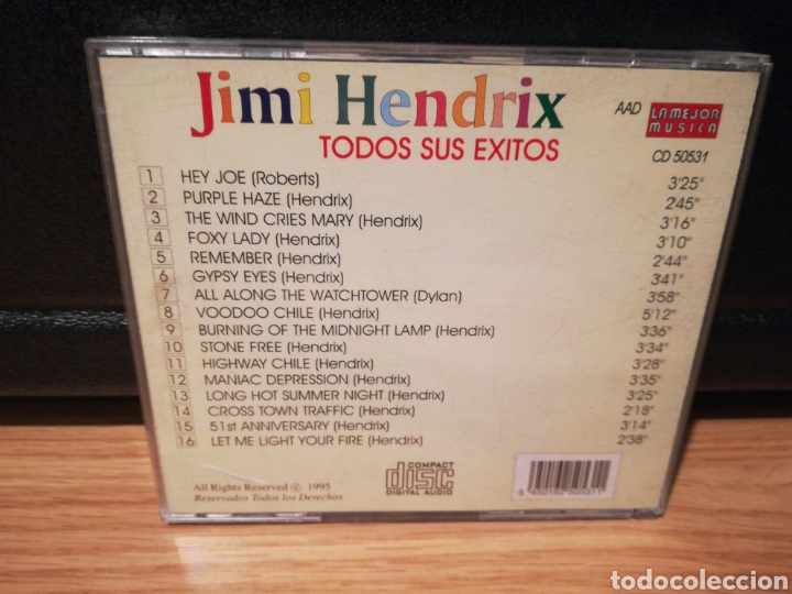 CDs de m&uacute;sica: JIMI HENDRIX - todos sus exitos - Foto 3