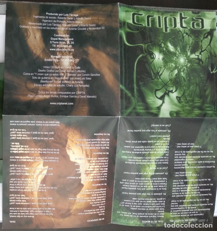 CDs de m&uacute;sica: CD digipack 2001 - CRIPTA / AHORA SH&Iacute; (Days End Records / Fonomusic) - Foto 3
