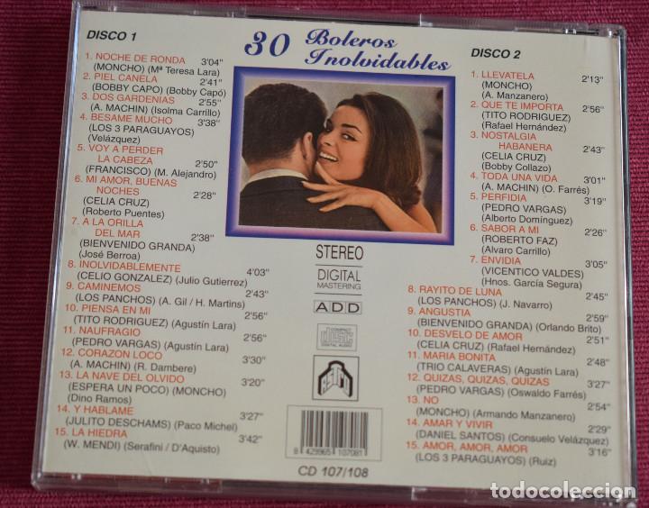 CDs de m&uacute;sica: 30 BOLEROS INOLVIDABLES - DOBLE CD - Foto 3