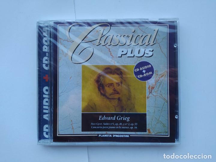 CDs de m&uacute;sica: CLASSICAL PLUS. EDVARD GRIEG. CD AUDIO + CD ROM. NUEVO. TDKCD121 - Foto 1