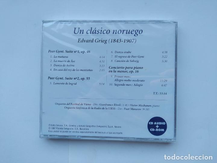 CDs de m&uacute;sica: CLASSICAL PLUS. EDVARD GRIEG. CD AUDIO + CD ROM. NUEVO. TDKCD122 - Foto 2