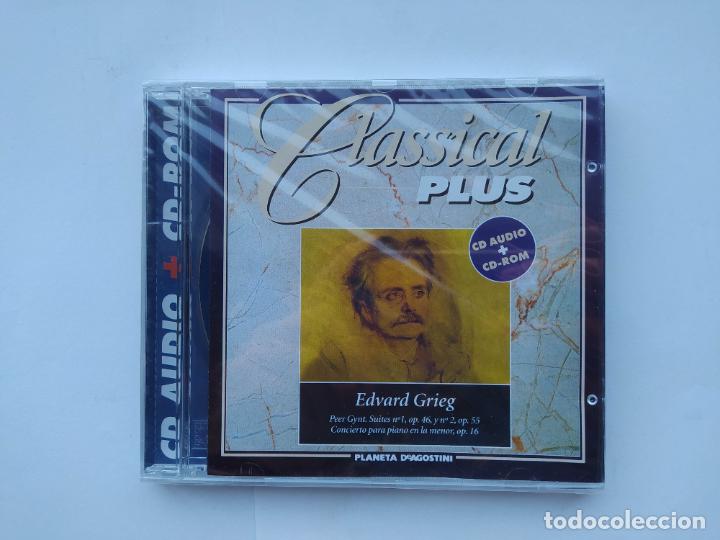 CDs de m&uacute;sica: CLASSICAL PLUS. EDVARD GRIEG. CD AUDIO + CD ROM. NUEVO. TDKCD122 - Foto 1
