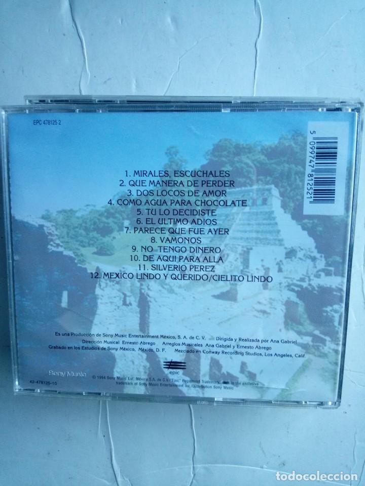 CDs de m&uacute;sica: ANA GABRIEL - AYER Y HOY CD - Foto 2