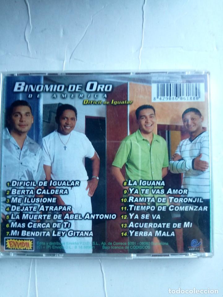 CDs de m&uacute;sica: BINOMIO DE ORO DE AMERICA - DIFICIL DE IGUALAR CD - Foto 2