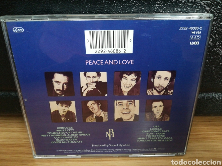 CDs de m&uacute;sica: POGUES - peace and love - Foto 3