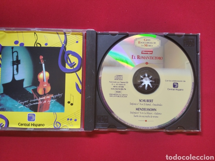 CDs de m&uacute;sica: CD el romanticismo schubert mendelssohn - Foto 2