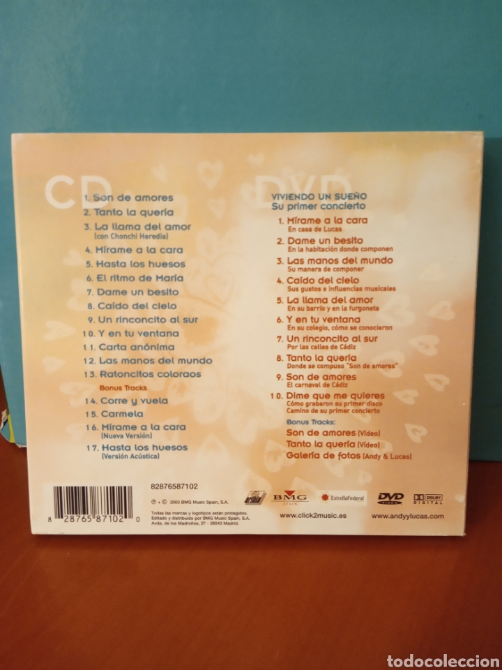 CDs de m&uacute;sica: Cd + dvd. Edici&oacute;n especial ANDY & LUCAS - Foto 3