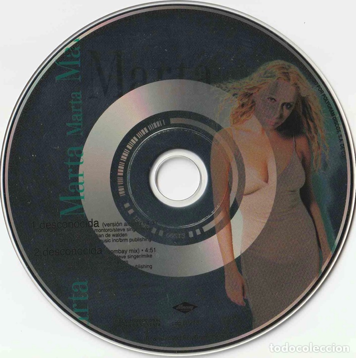 CDs de m&uacute;sica: Marta Sanchez - Desconocida Promo CD Single Mexico - Foto 1
