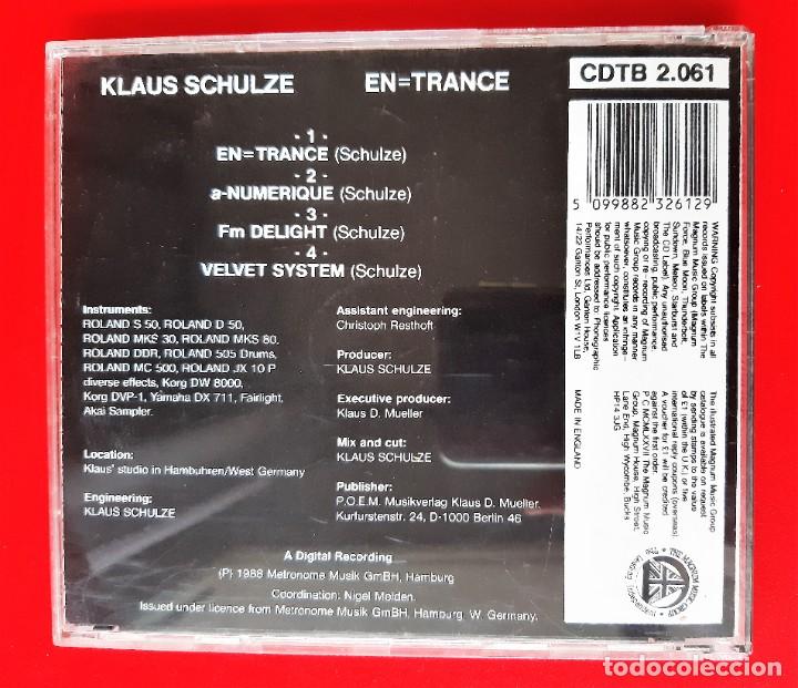 CDs de m&uacute;sica: KLAUS SCHULZE - EN=TRANCE CD - Foto 2
