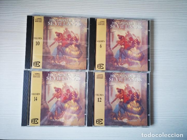 HISTORIA DE LAS SEVILLANAS : LOS ROMEROS DE LA PUEBLA.. 4 CDS (Música - CD's Flamenco, Canción española y Cuplé)