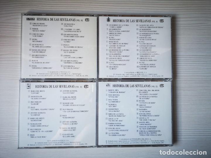CDs de Música: HISTORIA DE LAS SEVILLANAS : LOS ROMEROS DE LA PUEBLA.. 4 CDS - Foto 2 - 293827333