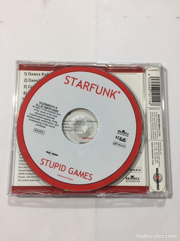 CDs de m&uacute;sica: CD SINGLE STARFUNK , STUPID GAMES (Espa&ntilde;a, 2002) - Foto 2