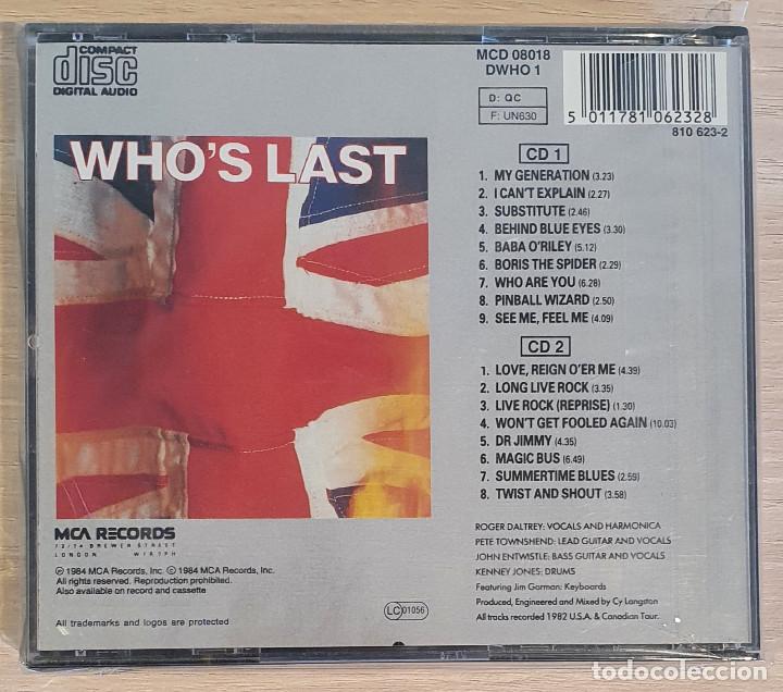 CDs de m&uacute;sica: The Who - Whos Last 2xCD 2 CD - Foto 2