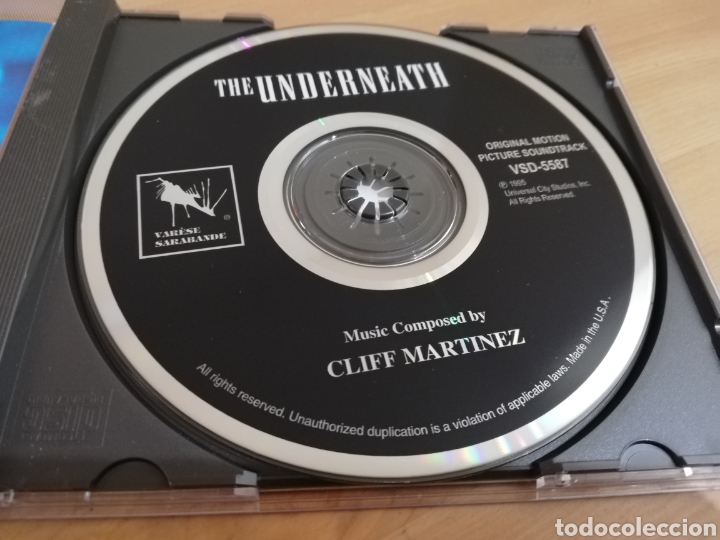 CDs de m&uacute;sica: THE UNDERNEATH. ORIGINAL SCORE COMPOSED BY CLIFF MART&Iacute;NEZ (CD) - Foto 2