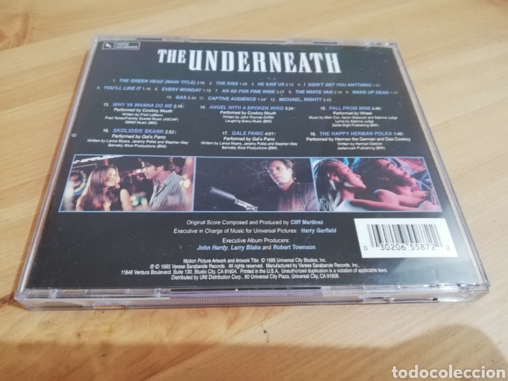 CDs de m&uacute;sica: THE UNDERNEATH. ORIGINAL SCORE COMPOSED BY CLIFF MART&Iacute;NEZ (CD) - Foto 3