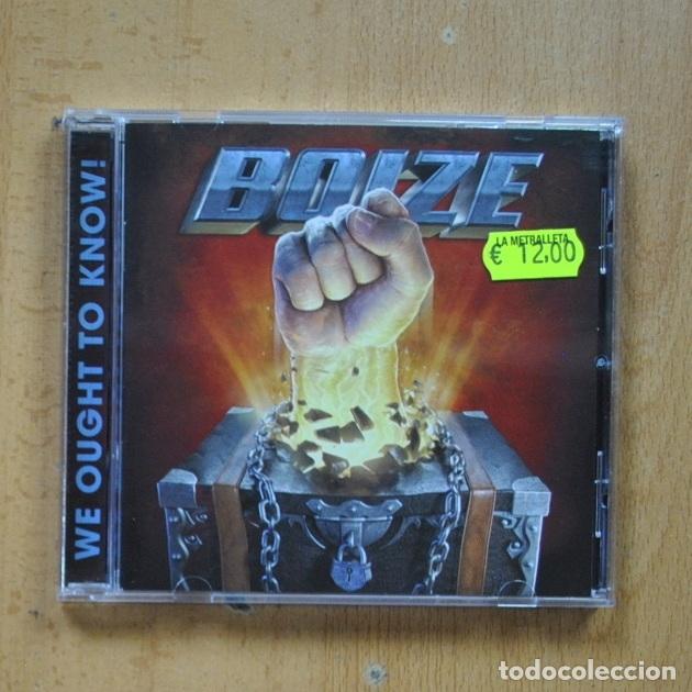 CDs de m&uacute;sica: BOIZE - WE OUGHT TO KNOW - CD - Foto 1