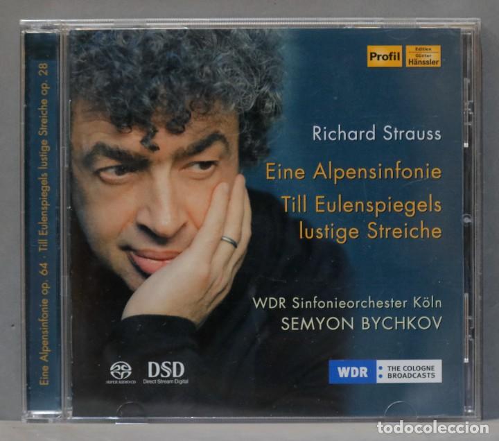 CDs de m&uacute;sica: CD. Strauss. Alpine Symphony. Till Eulenspiel. Bychkov - Foto 1