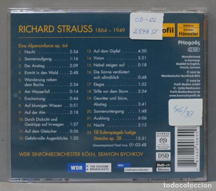 CDs de m&uacute;sica: CD. Strauss. Alpine Symphony. Till Eulenspiel. Bychkov - Foto 2