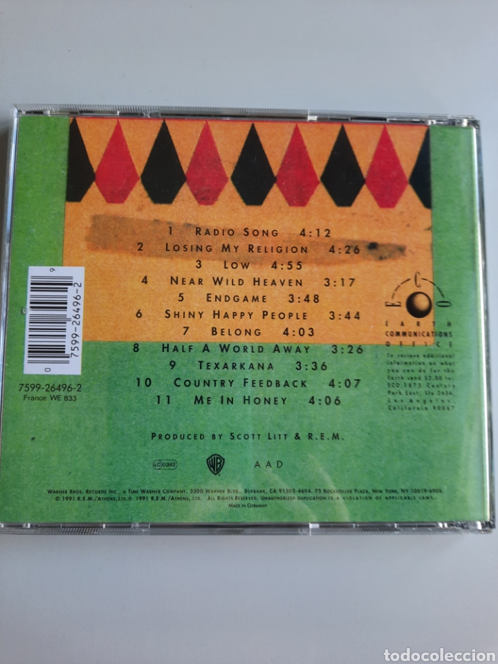 CDs de m&uacute;sica: Cd R.E.M., OUT OF TIME - Foto 3