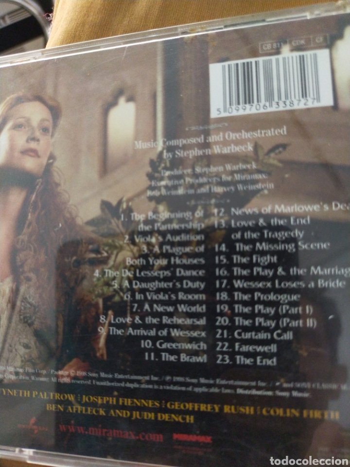 CDs de m&uacute;sica: SHAKESPEARE IN LOVE CD - Foto 2