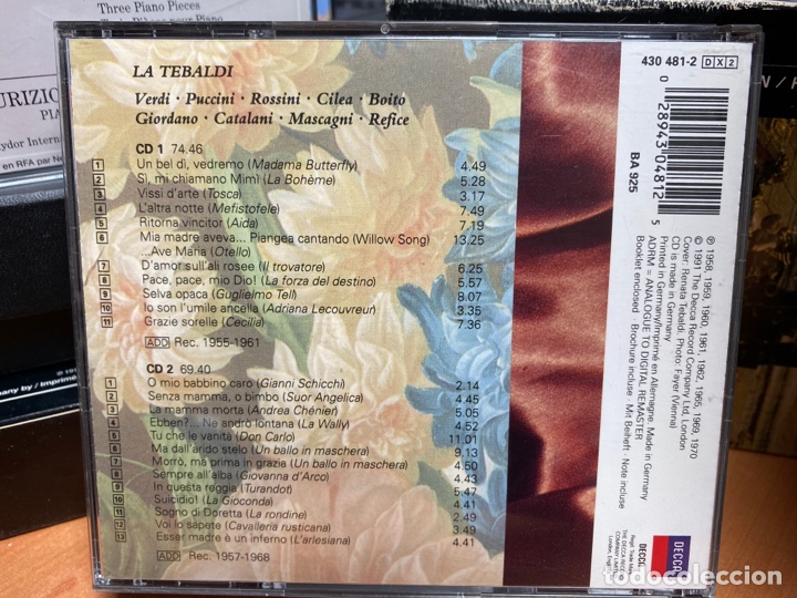 CDs de m&uacute;sica: Renata Tebaldi - La Tebaldi (2xCD, Comp) - Foto 2
