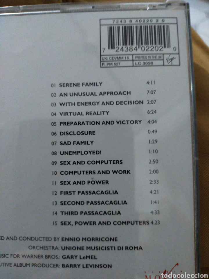 CDs de m&uacute;sica: DISCLOSURE ENNIO MORRICONE B.S.O. CD - Foto 2