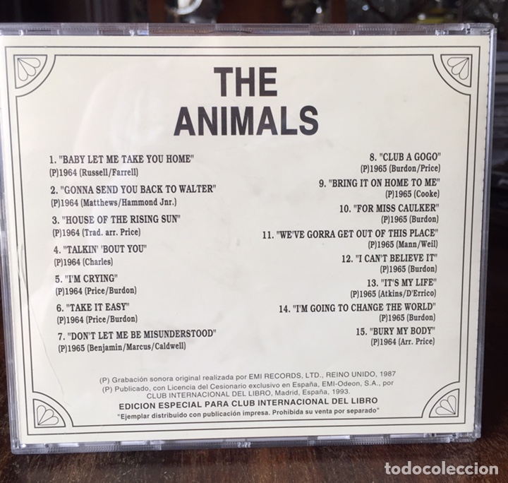 CDs de m&uacute;sica: CD The Animals - Foto 2