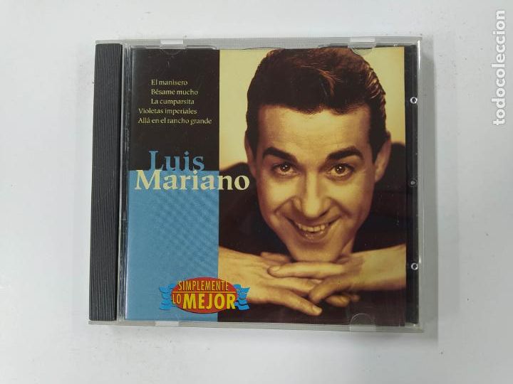 CDs de m&uacute;sica: LUIS MARIANO - SIMPLEMENTE LO MEJOR. CD. TDKCD135 - Foto 1