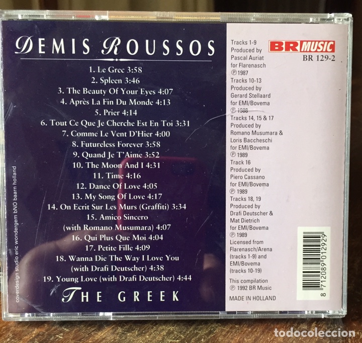CDs de m&uacute;sica: CD Demis Roussos The Greek - Foto 2