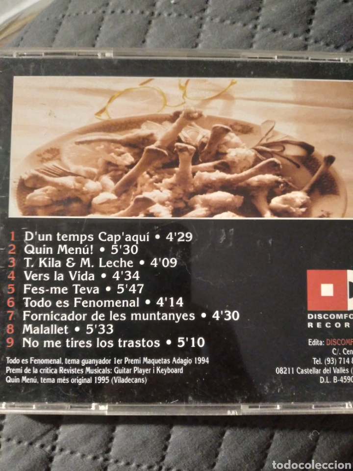 CDs de m&uacute;sica: Cd JEP CARDONA &rdquo;QUIN MENU!&rdquo; - Foto 2