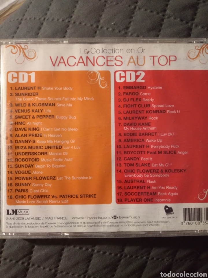 CDs de m&uacute;sica: Doble cd LA COLLECTION EN OR VACANCES AU TOP - Foto 2