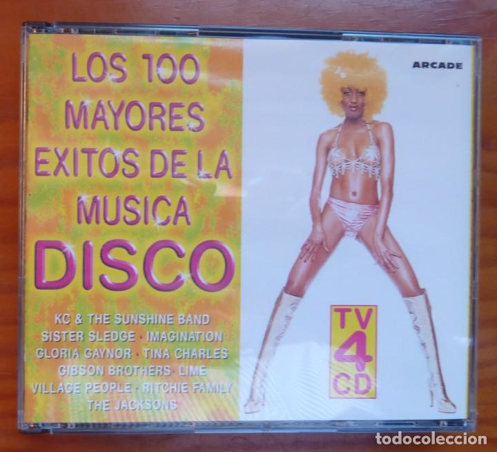 CDs de m&uacute;sica: LOS 100 MAYORES EXITOS DE LA MUSICA DISCO / 4CD / ARCADE / CD - Foto 1