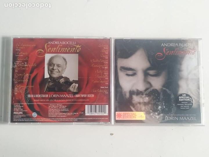 CDs de m&uacute;sica: CD ANDREA BOCELLI SENTIMENTO - Foto 1