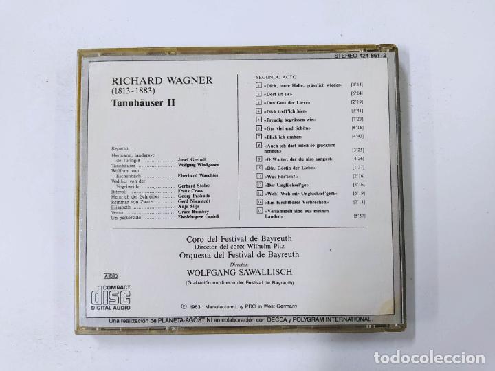 CDs de Música: LA GRAN OPERA. TANNHAUSER II. RICHARD WAGNER. WOLFGANG SAWALLISCH. CD. TDKCD144 - Foto 2 - 295377683