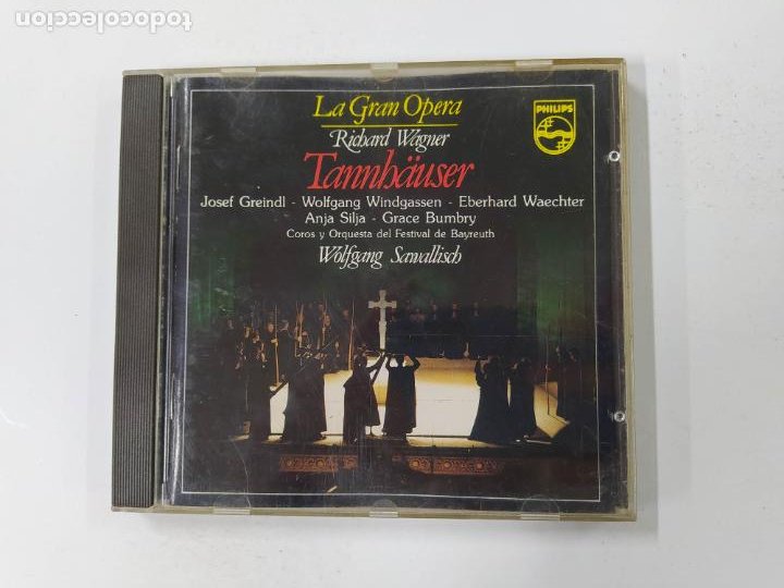 CDs de Música: LA GRAN OPERA. TANNHAUSER I. RICHARD WAGNER. WOLFGANG SAWALLISCH. CD. TDKCD144 - Foto 1 - 295377863