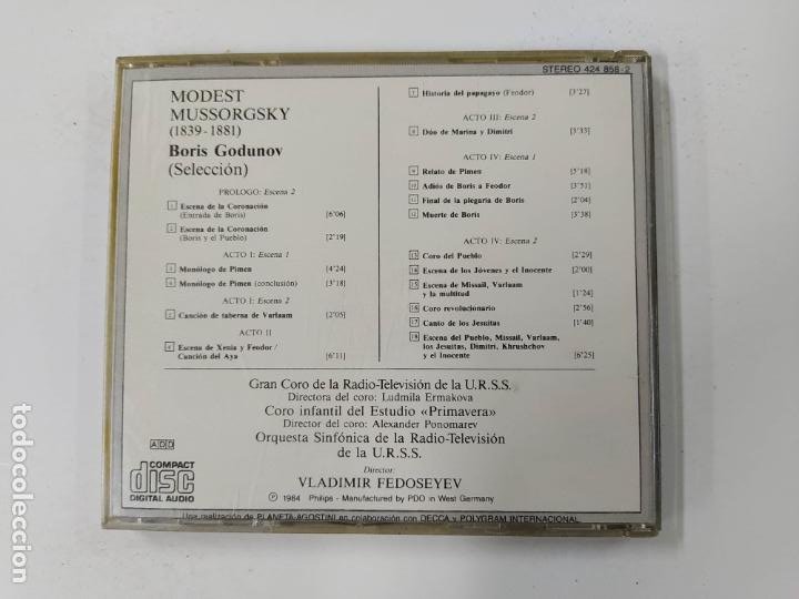 CDs de Música: LA GRAN OPERA. MODEST MUSSORGSKY. BORIS GODUNOV. VLADIMIR FEDOSEYEV. CD. TDKCD144 - Foto 2 - 295377893