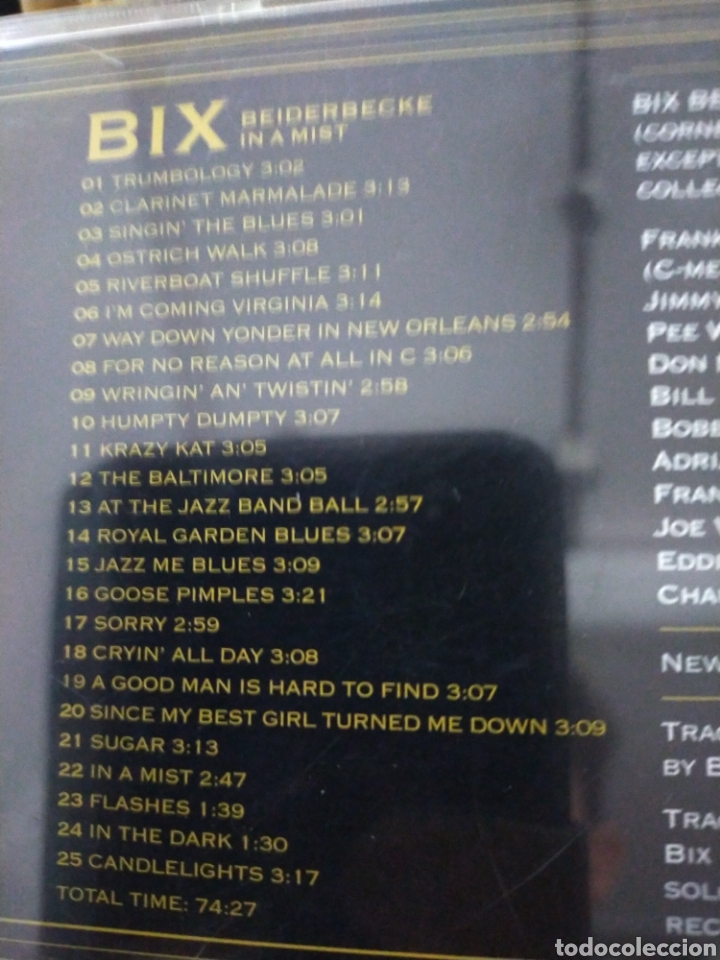CDs de m&uacute;sica: BIX BEIDERBECKE IN A MIX CD - Foto 2