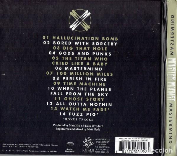 CDs de m&uacute;sica: Monster Magnet - Mastermind - CD Digibook - Foto 2